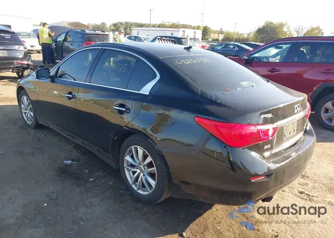 2015 Infiniti Q50 Premium from USA, damaged, VIN JN1BV7AR4FM409509